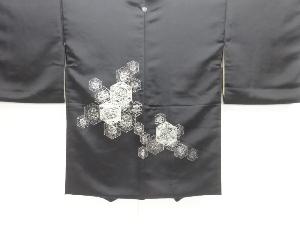 亀甲に花模様一つ紋絵羽織